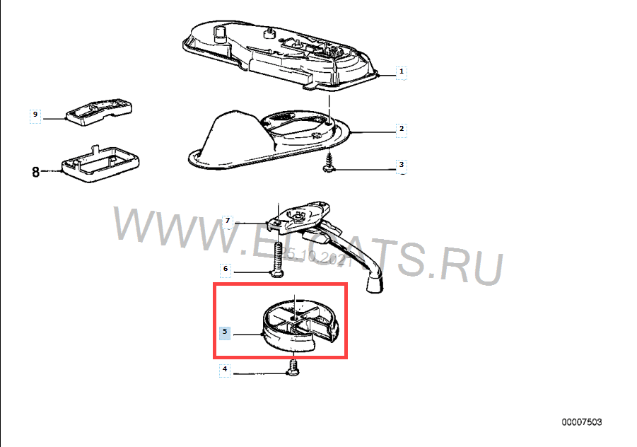 Sunroof-Handle Trim Ring