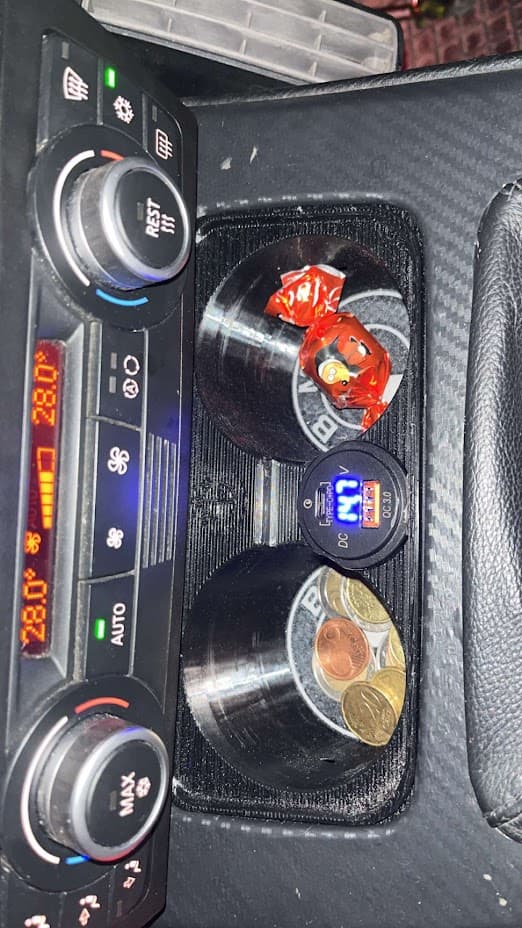 Console Cup Holder with 12-Volt Port