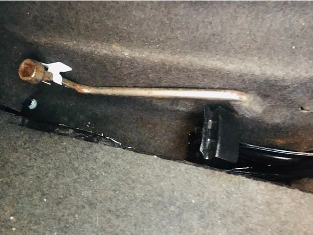 Luggage-Compartment Wheel-Wrench Clip