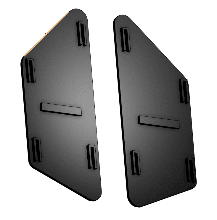 All-Weather Floor-Mat Badge Brackets